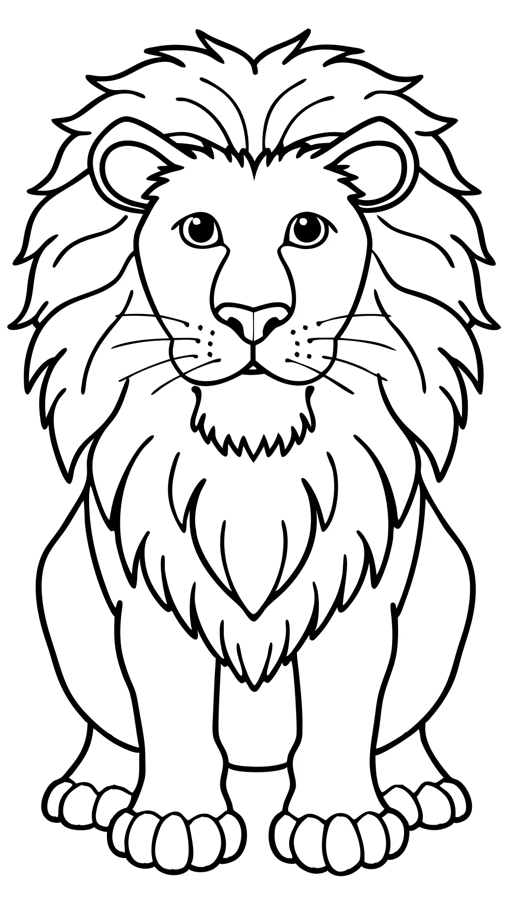 coloriages de lion imprimable